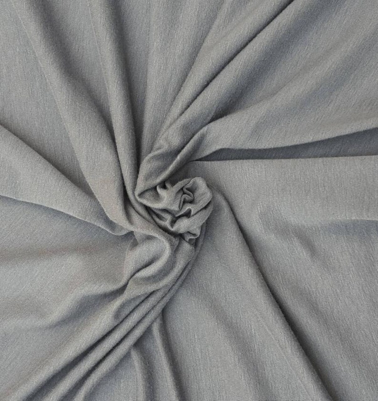 1 Yard Smoke Bamboo Cotton Spandex Jersey Knit Fabric Soft, Stretchy & Breathable